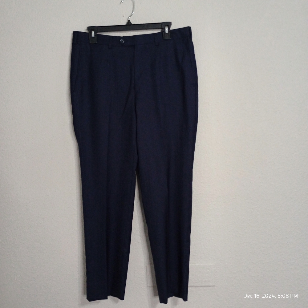 Ermenegildo Zegna Mila Pants Silk Wool Blend In A Striped Pattern